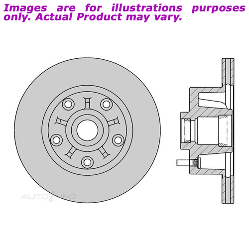 New PROTEX Brake Rotor - Front For HOLDEN COMMODORE VK VK 3.3L DR015