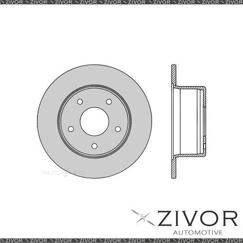 PROTEX Brake Rotor - Rear For HSV LS VG 3.8L 2D Ute L27 1991-1992 #DR016