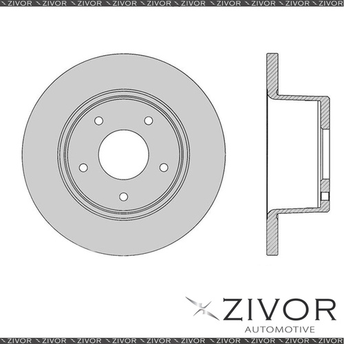 PROTEX Rotor - Rear For HOLDEN BELMONT HX 4D Wgn RWD 1976 - 1977 By ZIVOR #DR018