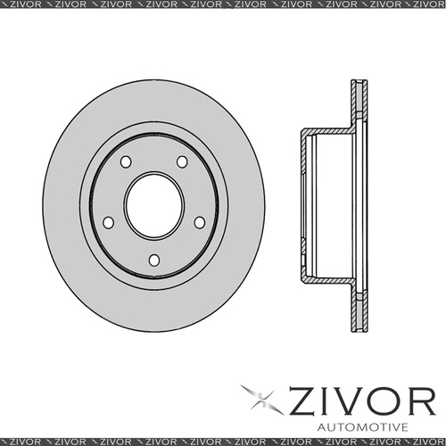 New PROTEX Rotor - Rear For HSV MALOO VG 2D Ute RWD 1990 - 1992 #DR020