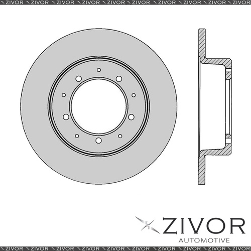 PROTEX Rotor-Rear For LAND ROVER DISCOVERY SERIES 1 2D SUV 4WD 1990 - 1996 DR088