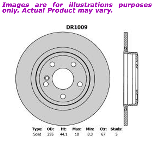 PROTEX Ultra Brake Rotor - Rear For MERCEDES BENZ GLA180 X156 X156 1.6L DR1009