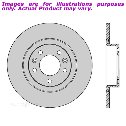 New PROTEX Brake Rotor - Rear For PEUGEOT 508 1.6L 4D Sedan FWD DR1023