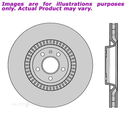 New PROTEX Brake Rotor - Front For AUDI A6 C7 4G 2.8L 4D Sedan AWD DR1032