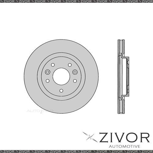 Brake Rotor - Front For NISSAN X-TRAIL 20X, 20S T32 2.0L 4D SUV MR20DD 2013-On