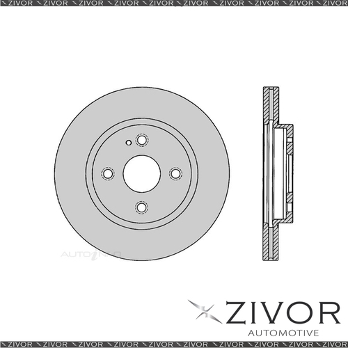 New PROTEX Brake Rotor For MAZDA MAZDA2 DE 1.5L 4D H/B ZY 2007-2014 #DR1056