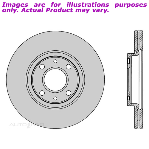 New PROTEX Disc Rotor For FIAT PANDA 1.2L 4D Hatchback FWD DR1077