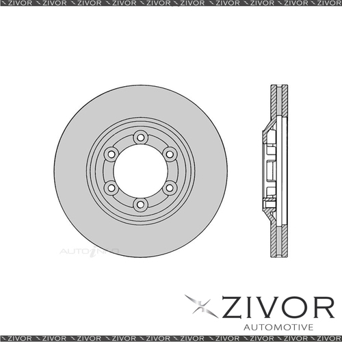 PROTEX Brake Rotor For HOLDEN RODEO RA 2.4L 2D Ute C24SE 2003-2008 #DR1145