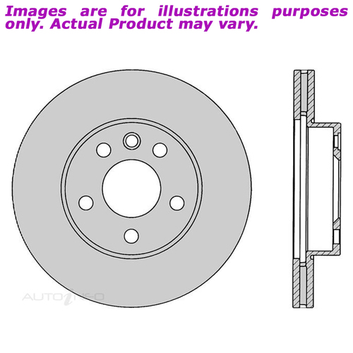 New PROTEX Brake Rotor - Front For VOLKSWAGEN CARAVELLE T4 70 2.5L DR12077
