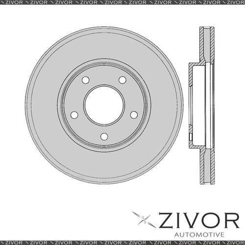 PROTEX Rotor - Front For JAGUAR XJ8 X350 4D Sdn RWD 2003 - 2010 By ZIVOR DR12156