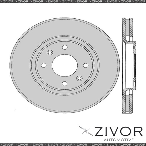 PROTEX Rotor - Front For CITROEN C4 . 4D H/B FWD 2005 - 2011 By ZIVOR #DR12312
