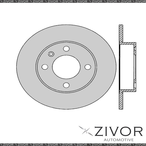 New PROTEX Rotor - Rear For VOLKSWAGEN POLO 6R 4D H/B FWD 2010 - 2014 #SDR12363