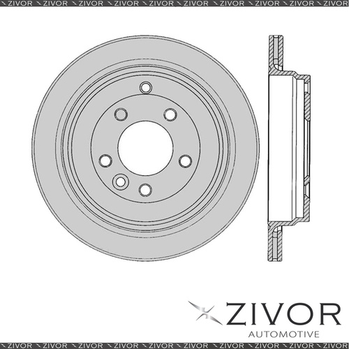 PROTEX Rotor-Rear For LAND ROVER DISCOVERY 4 SERIES 4 4D 2009-2012 #DR12460