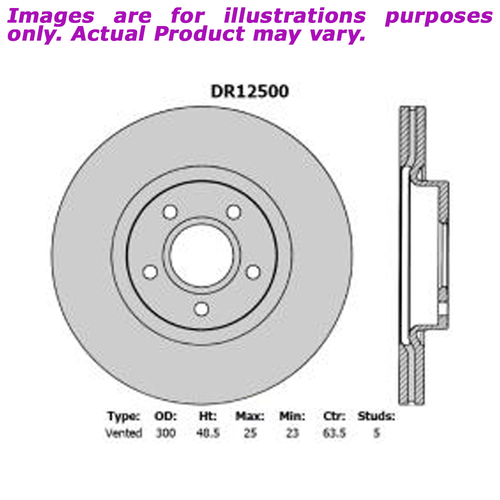 New PROTEX Brake Rotor - Front For FORD FOCUS LV UXXMJ 2.0L DR12500