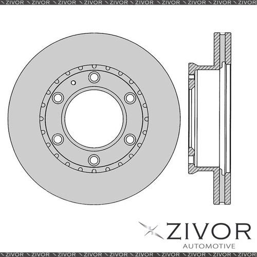 PROTEX Rotor-Front For FORD RANGER PJ, PK 2D Ute RWD 2007-2011 #DR12502