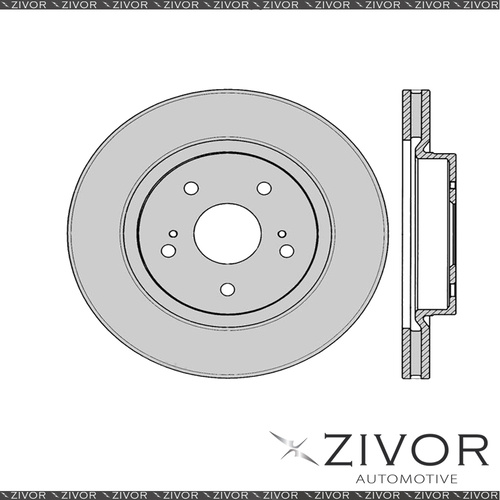 New PROTEX Rotor-Front For SUZUKI GRAND VITARA JB416, JT 2D SUV 4WD 2005 - 2008