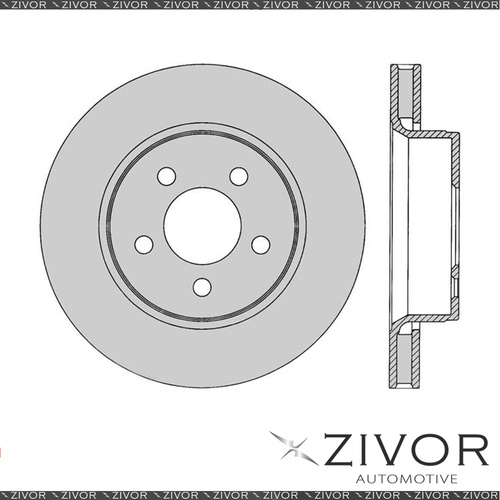 PROTEX Rotor - Front For JEEP CHEROKEE KK 4D SUV AWD 2012-2013 By ZIVOR #DR12548
