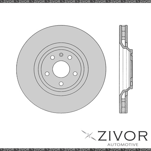 PROTEX Rotor - Front For AUDI TTS 8J 2D Cpe AWD 2008 - 2015 By ZIVOR #SDR12563