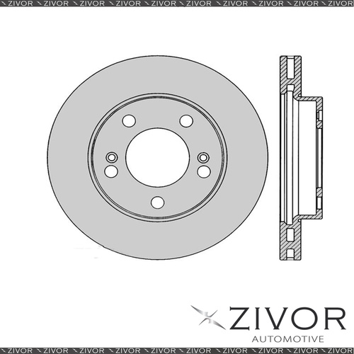 PROTEX Rotor - Front For SSANGYONG ACTYON C100 4D SUV 4WD 2007 - 2013 #DR12586