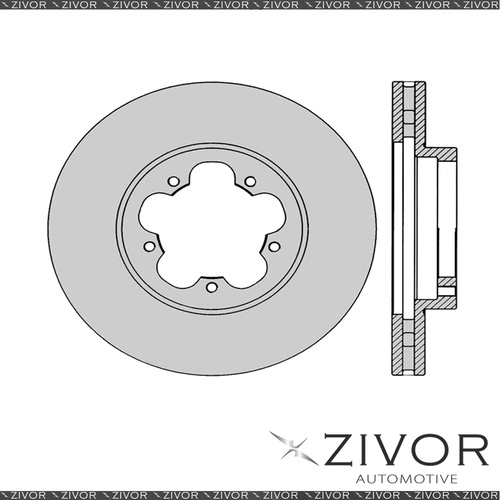 New PROTEX Rotor - Front For FORD TRANSIT VM 3D Van FWD 2006 - 2016 #DR12617