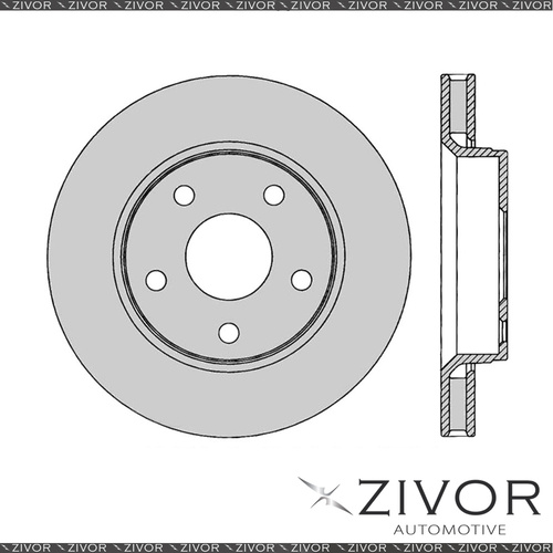 New PROTEX Rotor - Front For JEEP WRANGLER TJ 2D Conv 4WD 2001 - 2007 #DR12646