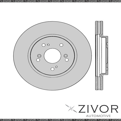 PROTEX Rotor - Front For HONDA CRV RE 4D SUV 4WD 2006 - 2012 By ZIVOR #DR12656