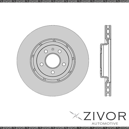 PROTEX Rotor - Front For AUDI A5 8T 2D Cpe FWD 2007-2016 By ZIVOR #DR12765