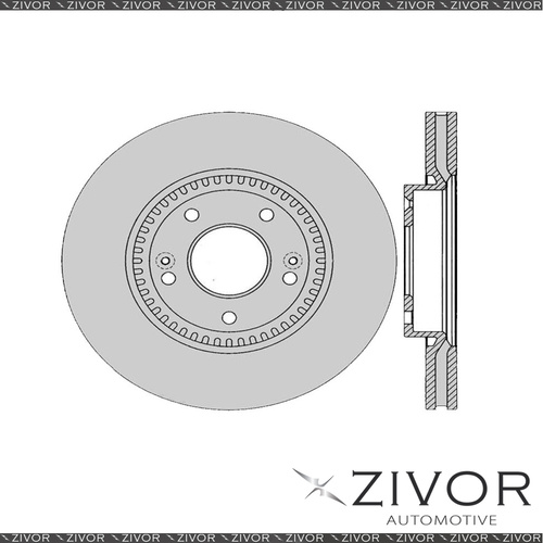 New PROTEX Rotor - Front For HYUNDAI i40 VF 4D Sedan FWD 2012 - 2015 #DR12789