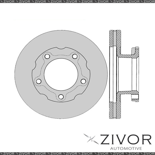 PROTEX Rotor - Front For ISUZU NLS200 NLS85 2D Truck 4X4 2010 - 2016 #DR12846