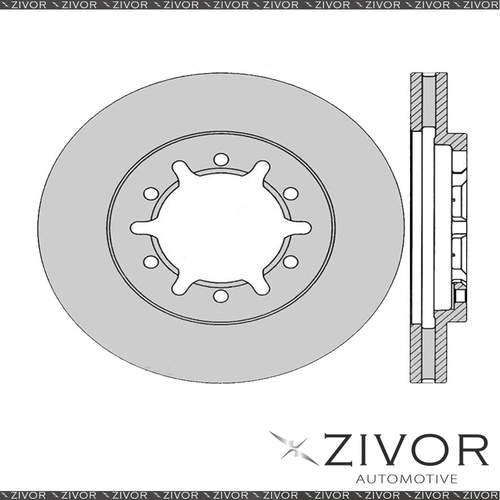 New PROTEX Rotor - Front For NISSAN NAVARA D22 4D Ute 4WD 2008 - 2016 #DR12854