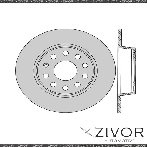New PROTEX Rotor - Rear For VOLKSWAGEN JETTA 1K 4D Sdn FWD 2009 - 2011 #DR12979