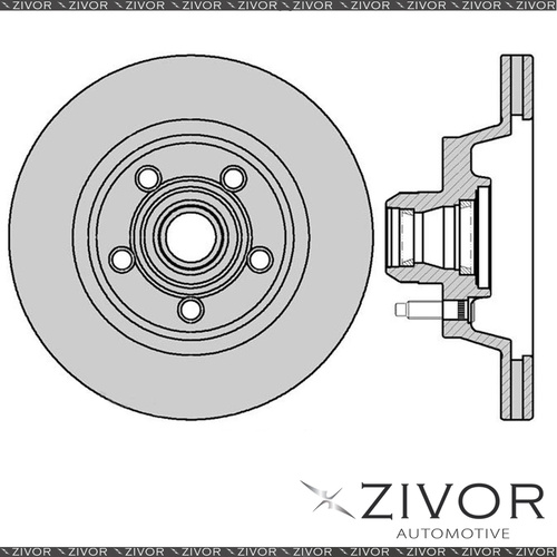 PROTEX Rotor - Front For FORD FALCON XH 2D Ute RWD 1996 - 1999 By ZIVOR #DR135