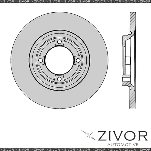 New PROTEX Rotor - Front For TOYOTA COROLLA KE74V 4D Wgn RWD 1983 - 1987 #DR144