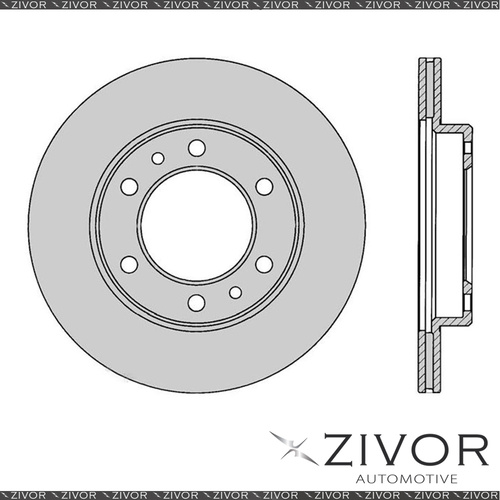 PROTEX Rotor - Front For TOYOTA LANDCRUISER LJ78R 4D SUV 4WD 1990 - 1993 #DR151