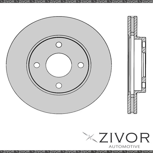 New PROTEX Rotor - Front For FORD FIESTA WP, WQ 4D H/B FWD 2004 - 2008 #DR2100