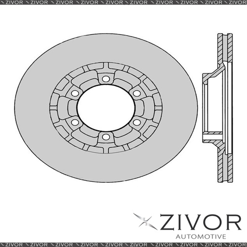 New PROTEX Rotor - Front For MITSUBISHI TRITON MG 2D Ute 4WD 1989 - 1990 #DR229