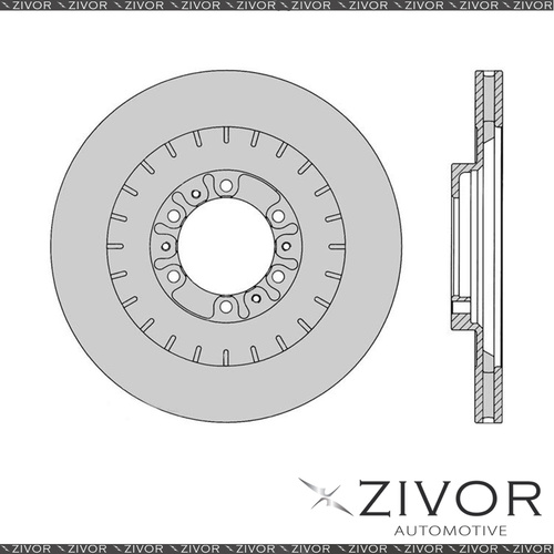 New PROTEX Rotor - Front For MITSUBISHI TRITON MK 2D Ute 4WD 1996 - 2006 #DR237
