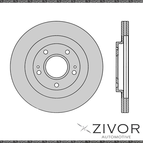 PROTEX Rotor - Front For MITSUBISHI PAJERO IO QA 2D SUV 4WD 1999 - 2002 #DR239