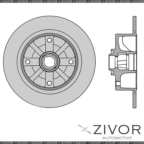 PROTEX Rotor - Front For VOLKSWAGEN 1600 TYPE 3 2D Wgn RWD 1972 - 1973 #DR243