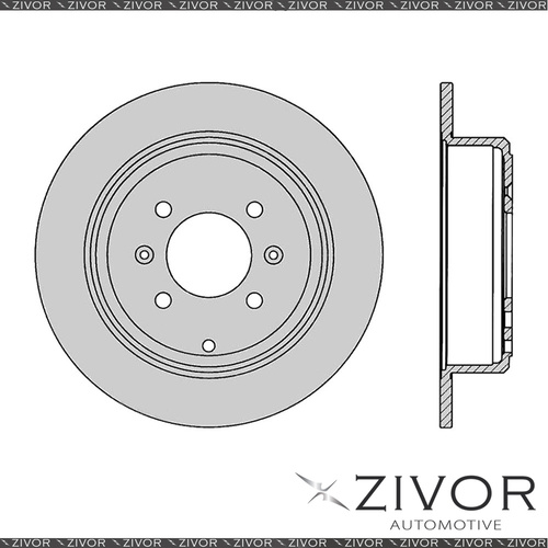 PROTEX Rotor - Rear For PEUGEOT 406 . 4D Sdn FWD 1995 - 1999 By ZIVOR #DR278