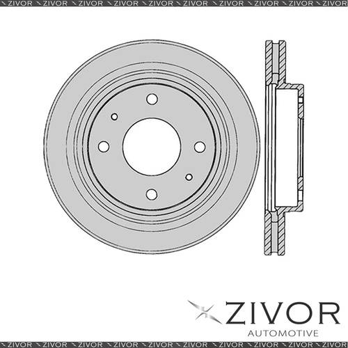 New PROTEX Rotor - Front For KIA OPTIMA GD 4D Sdn FWD 2001 - 2003 #DR463