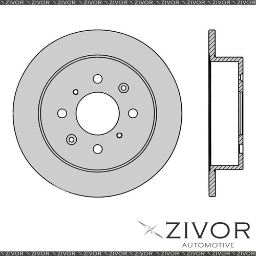 PROTEX Rotor - Rear For HONDA CRX EG 2D Cpe FWD 1992 - 1998 By ZIVOR #DR475