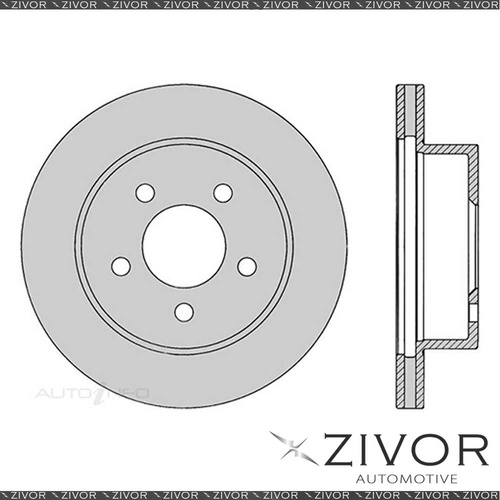 PROTEX Rotor - Front For FORD FALCON AU1, AU2, AU3 2D 4D RWD By ZIVOR #DR500
