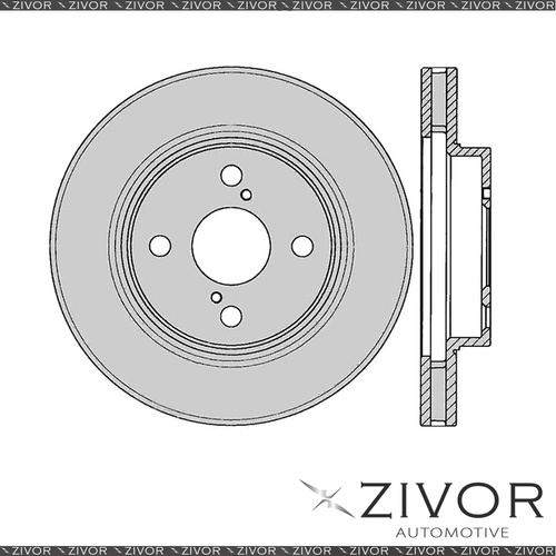 PROTEX Rotor-Front For TOYOTA COROLLA ZZE122R 4D H/B FWD 2002-2006 #DR712