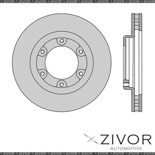 PROTEX Rotor - Front For TOYOTA LANDCRUISER HDJ80R 4D SUV 4WD 1990 - 1998 #DR784