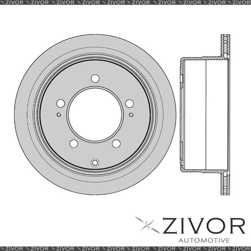 PROTEX Rotor - Rear For TOYOTA LANDCRUISER FZJ105R 4D SUV 4WD 1998 - 2002 #DR791