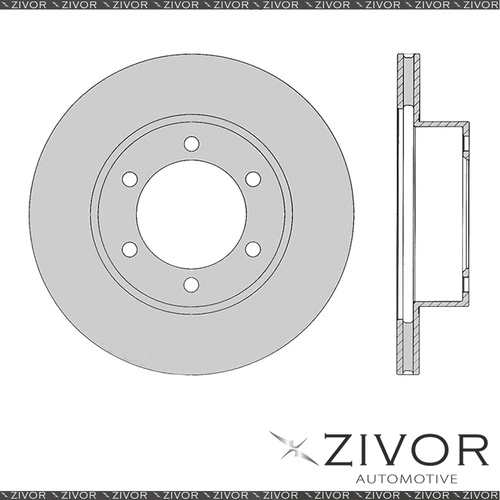 PROTEX Rotor - Front For TOYOTA LANDCRUISER VZJ95R 4D SUV 4WD 1996 - 2003 #DR792