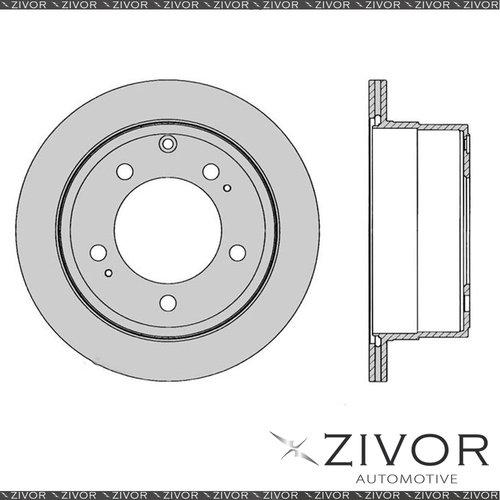 PROTEX Rotor - Rear For TOYOTA LANDCRUISER VDJ79R 4D C/C 4WD 2012 - 2016 #DR794