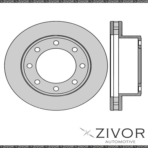 PROTEX Rotor - Front For FORD F250 RM 4D Ute 4WD 2001 - 2003 By ZIVOR #DR798