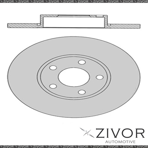 PROTEX Rotor - Front For AUDI A4 B5 4D Wgn FWD 1995 - 2000 By ZIVOR #SDR805
